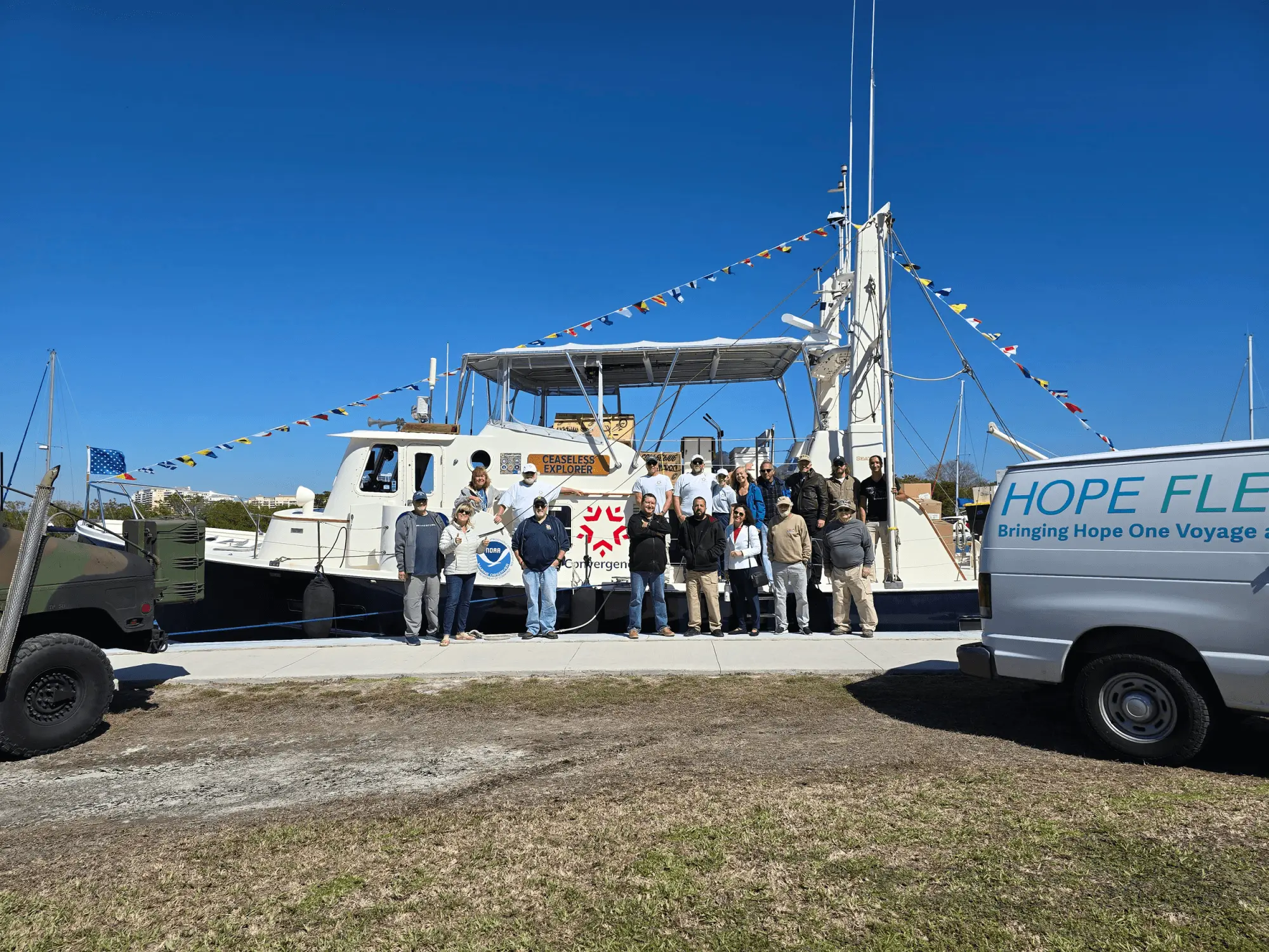 Humanitarian aid being loaded aboard for Operation Caribbean Reach, 6 February 2026